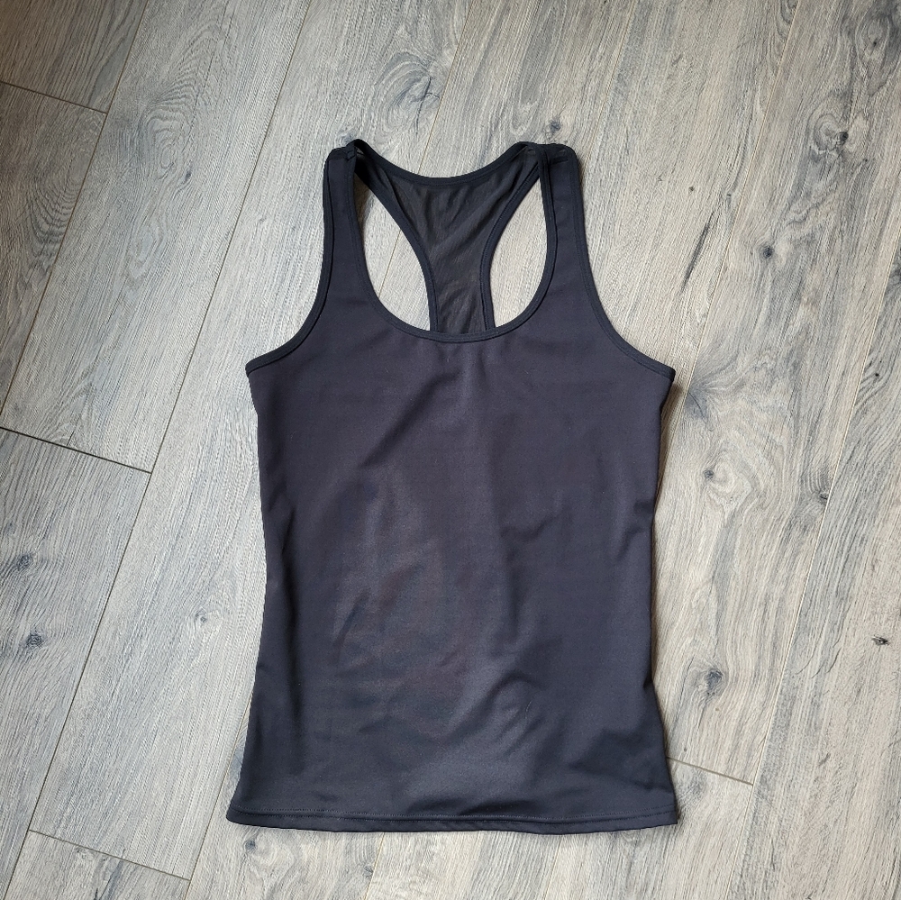 POP Fit Racerback Tank Top Black {Large}